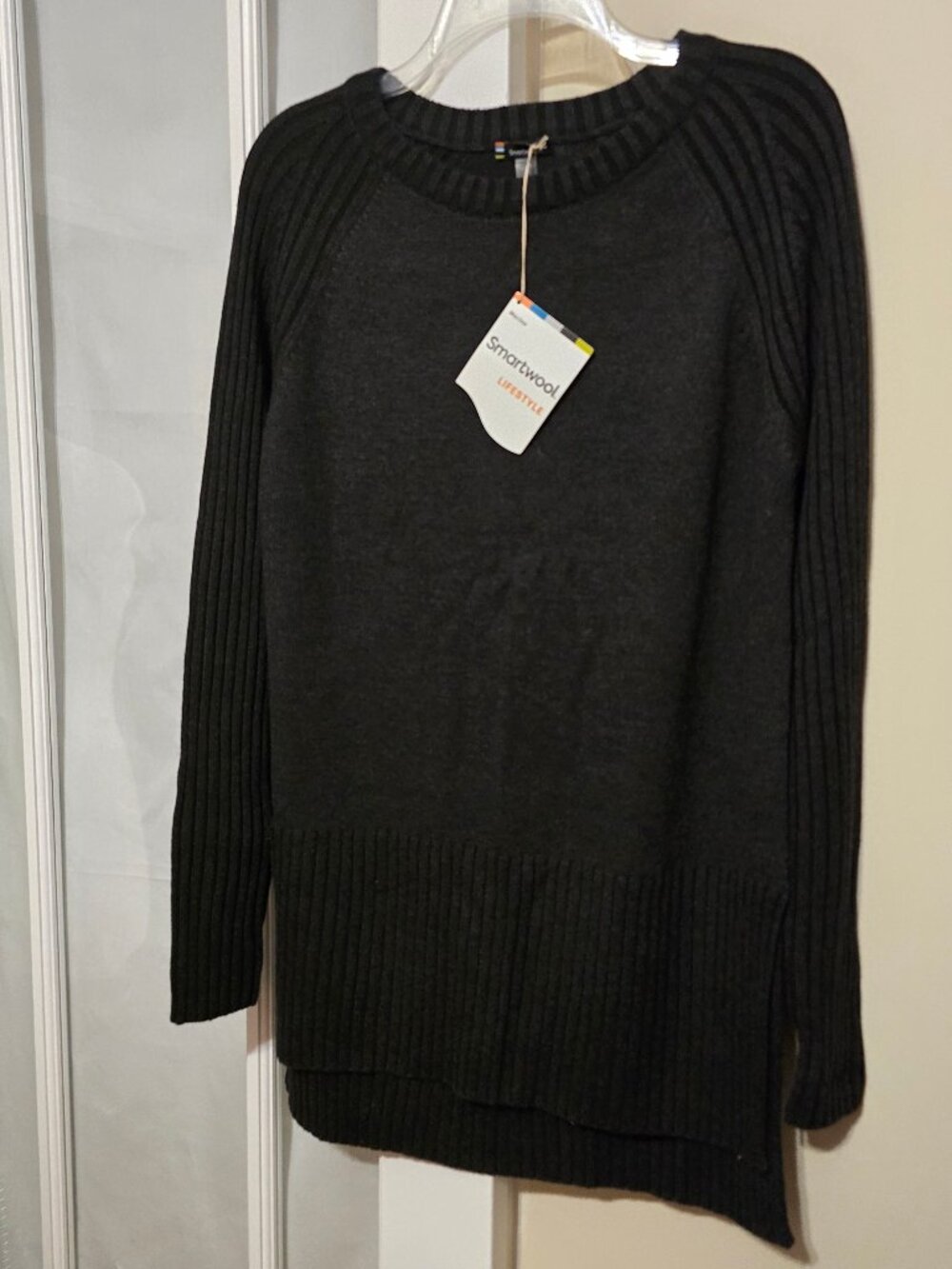 Smartwool Women's Ripple Creek Tunic Sweater - Color: Charcoal Heather NWT
